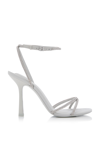 Alexander Wang Dahlia Crystal-embellished High-heel Sandals In Silver