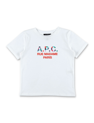 A.p.c. Kids' Tao T-shirt In White