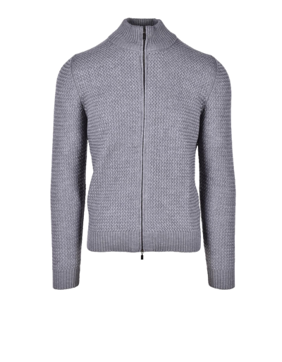 Luigi Borrelli Mens Gray Cardigan