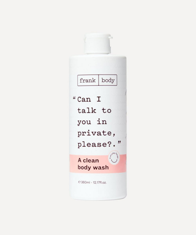 Frank Body Clean Body Wash Unscented 360ml