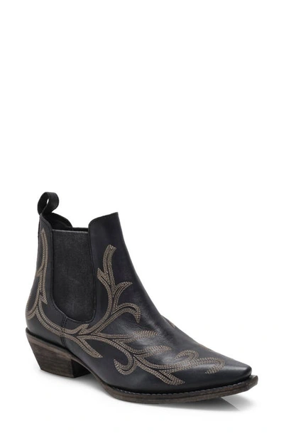 Free People Wayward Pointed Toe Western Boot In Black