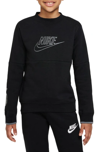 Nike Sportswear Big Kids' (boys') Amplify Sweatshirt In Black