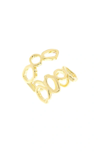Cult Gaia Chaya Sculpted Wraparound Ring In Gold
