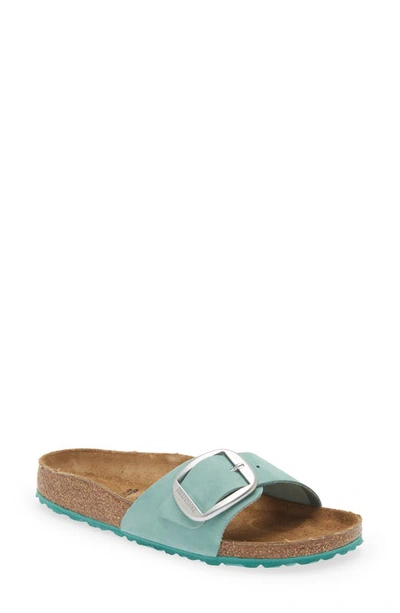 Birkenstock Madrid Big Buckle Slide Sandal In Beryl