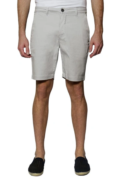 Monfrere Cruise Flat Front Chino Shorts In Haze
