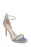 Jewel Badgley Mischka Adriane Jeweled Strap Sandal In Steel Blue