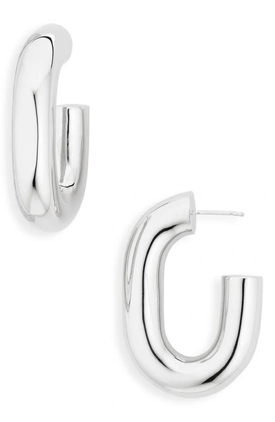 Paco Rabanne Xl Link Hoop Earrings In Metallic