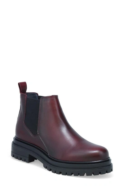 Miz Mooz Levona Chelsea Boot In Bordeaux Antique