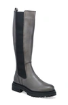 Miz Mooz Loren Knee High Boot In Graphite Antique Burnish