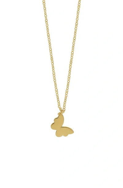 Bony Levy 14k Gold Mini Butterfly Pendant Necklace In 14k Yellow Gold