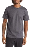 Alo Yoga Conquer Reform Performance T-shirt In Dark Heather Grey