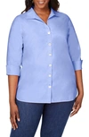 Foxcroft Paityn Non-iron Cotton Shirt In Iris Bloom