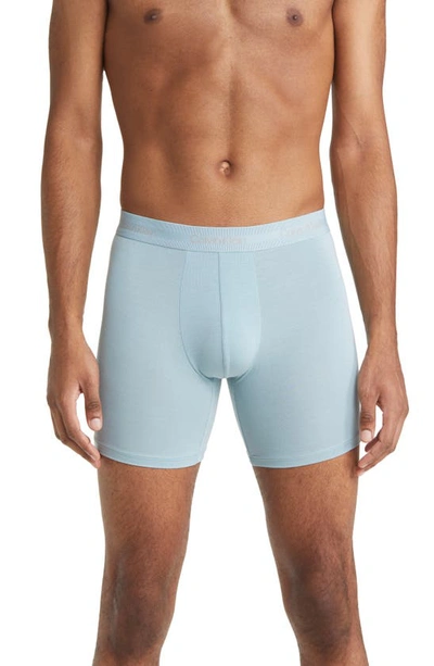 Calvin Klein Ultra-soft Modern Stretch Modal Boxer Briefs In Palest Blue