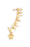 Versace Medusa Charm Logo Ear Crawler In  Gold