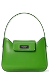 Kate Spade Sam Icon Spazzolato Mini Leather Crossbody Bag In Ks Green