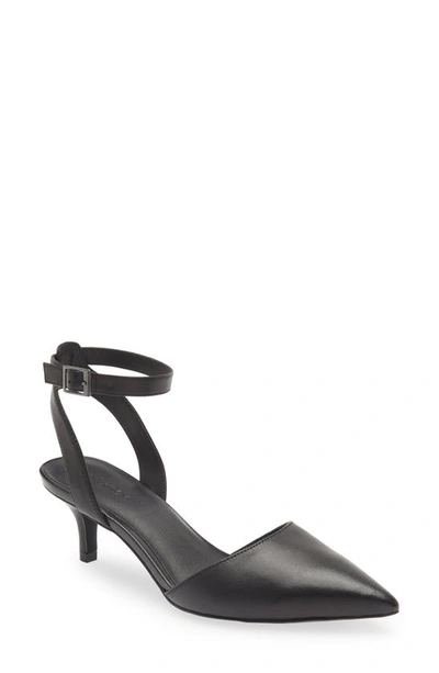 Nordstrom Pearla Ankle Strap Pump In Black