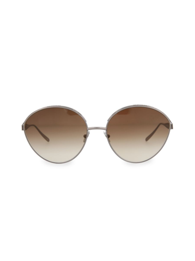 Alaïa Cat Eye-frame Metal Sunglasses In Brown