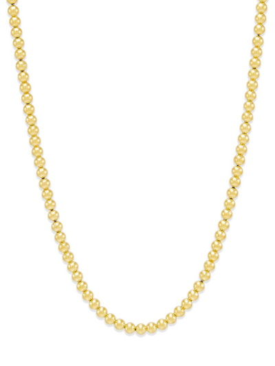 Saks Fifth Avenue Made In Italy Women's 14k Goldplated Silver Beaded Necklace