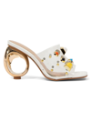 Ninety Union Women's Vegas Sculptural Heel Sandals In White