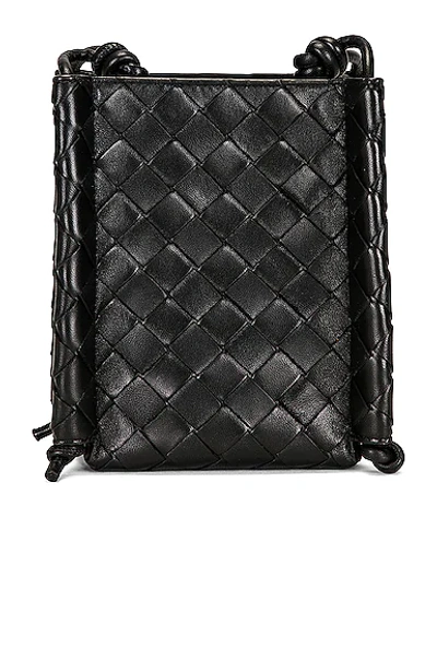 Bottega Veneta Pouch On Strap In Black & Gold