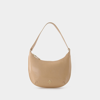 Manu Atelier Sac Mini Hobo En Cuir Beige In Beige