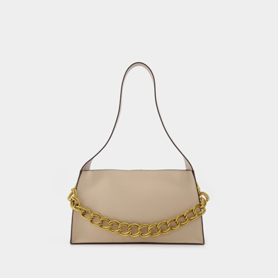 Manu Atelier Kette Elena Aus Goldfarbenem Messing In Beige