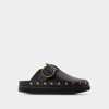 Isabel Marant Stud-embellished Leather Mules In Black