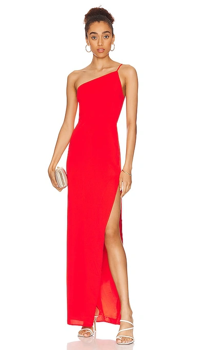 Lovers & Friends Lazo Gown In Hot Red