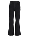 Askk Ny The Geek Crop Flare Jeans In Stone Black