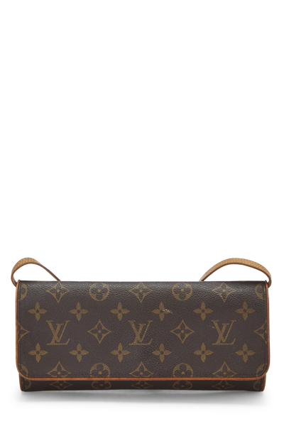 Pre-owned Louis Vuitton Monogram Canvas Pochette Twin Gm