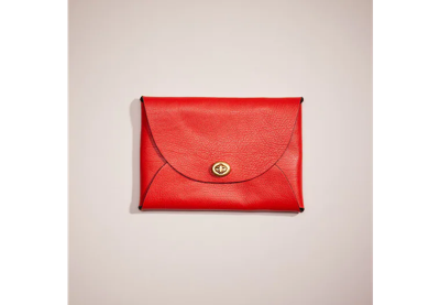 Coach Remade Large Pouch In Red