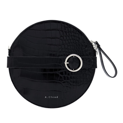 A.cloud A. Cloud Designer Handbags Moon/ufo Round Bag In Noir