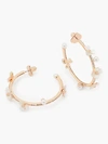 KATE SPADE PRECIOUS PANSY SCATTER HOOPS