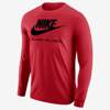 Nike Men's College 365 (clark Atlanta) Long-sleeve T-shirt In Red