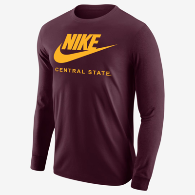 Nike Men's College 365 (central State) Long-sleeve T-shirt In Red
