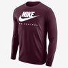Nike Men's College 365 (north Carolina Central) Long-sleeve T-shirt In Red
