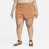 Nike Women's  Sportswear Shorts (plus Size) In Brown