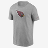 Nike Men's Heathered Gray Arizona Cardinals Primary Logo T-shirt In Grey