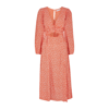 Faithfull The Brand Capella Red Floral-print Midi Dress In Red