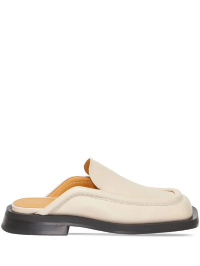 Proenza Schouler Off-white Square Loafers In Beige