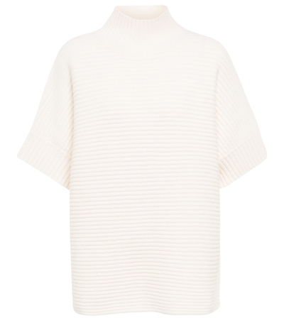 Max Mara Volonta Ribbed-knit Cashmere Sweater In White