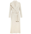 's Max Mara Belted Long-sleeved Coat In Ecru