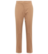 MAX MARA FELIX HIGH-RISE SLIM WOOL-BLEND PANTS