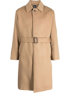 MACKINTOSH BELTED CASHMERE-WOOL BLEND TRENCH COAT