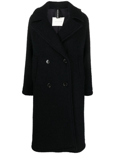 Mackintosh Robina Double-breasted Coat In Black