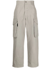 Msgm Straight-leg Cargo Trousers In Grün