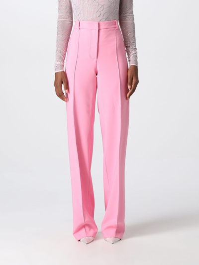 Blumarine High-rise Straight-leg Trousers In Pink