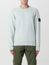 Stone Island Crewneck Sweatshirt Pearl Grey In Pearl