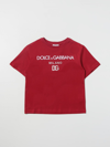 Dolce & Gabbana Kids' Logo T-shirt In Red