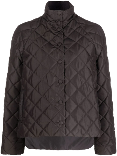 There Was One Diamond-quilted Lightweight Padded Jacket In Black